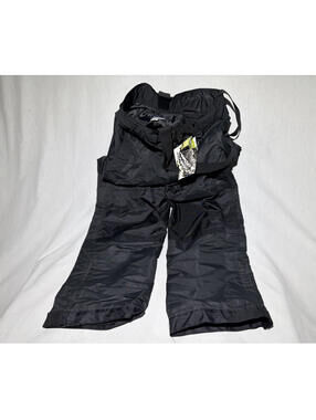 Pulse Men’s Black Insulated Nylon Snow Bib Pants M 32x32 Ski/Snowboard
